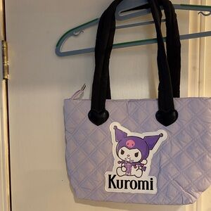Sanrio Kuromi Quilted Lavender Tote Bag